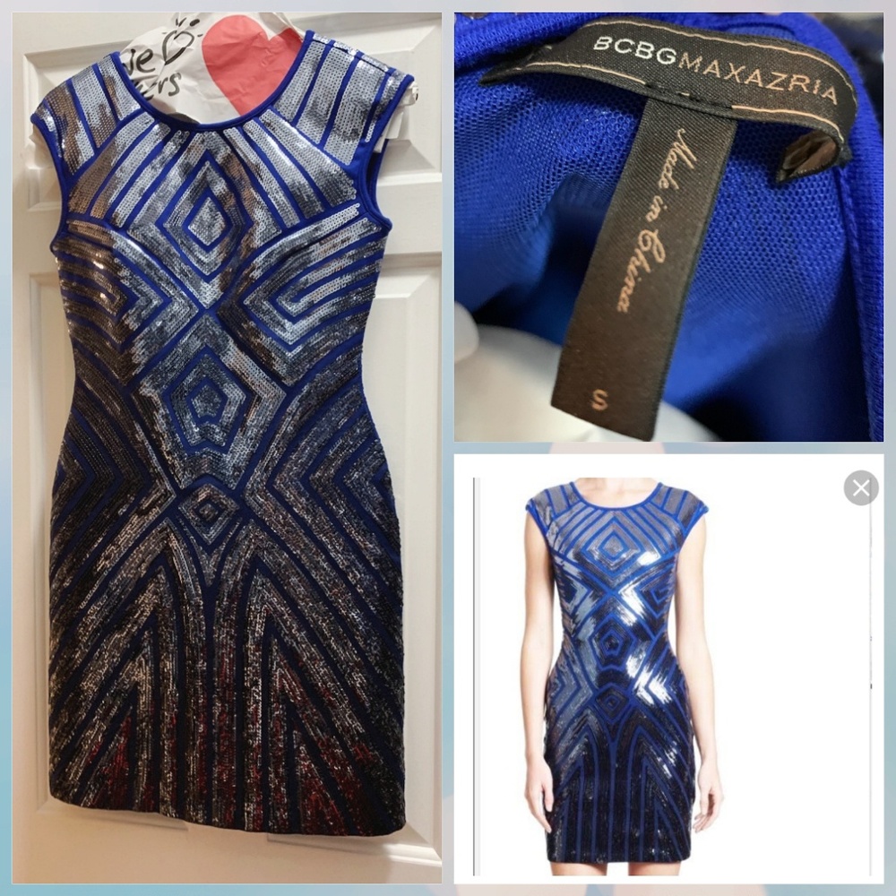 BCBG MAXAZRIA Sequin cocktail dress